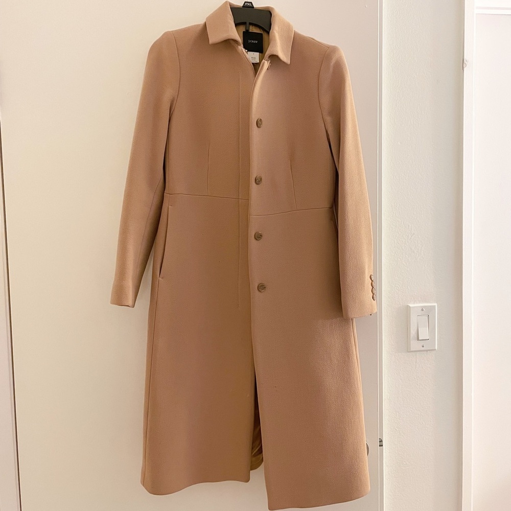 Vintage J Crew khaki camel day coat